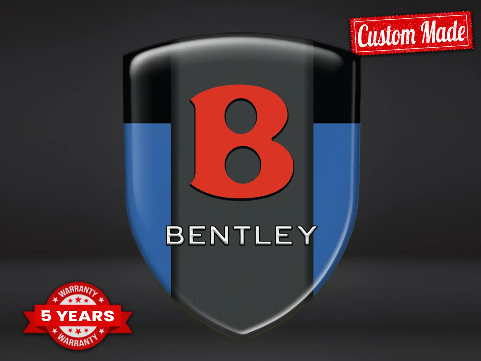 Bentley Pegatina Relieve Auto Resistente Premium Minimalista